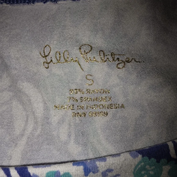 Lilly Pulitzer Blue and Green Paisley Dress - Picture 2 of 2